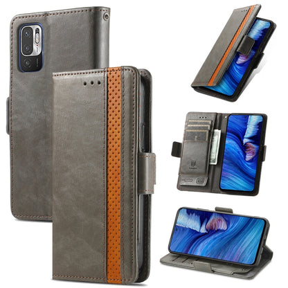 CaseNeo Business Splicing Dual Magnetic Buckle Horizontal Flip PU Leather Case with Holder & Card Slots & Wallet, For Xiaomi Redmi Note 10, For Xiaomi Redmi Note 10 5G, For Xiaomi Redmi 10, For Xiaomi Redmi K40 Gaming, For Samsung Galaxy A52 5G        ...