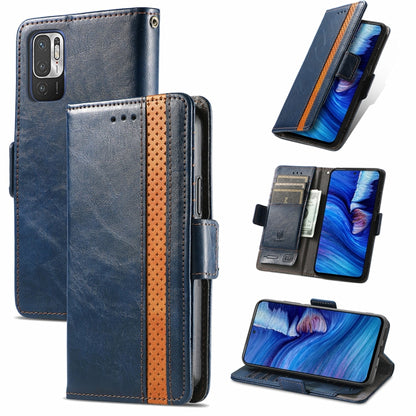 CaseNeo Business Splicing Dual Magnetic Buckle Horizontal Flip PU Leather Case with Holder & Card Slots & Wallet, For Doogee X96 Pro, For iPhone XR, For Xiaomi Redmi Note 10 JP Edition