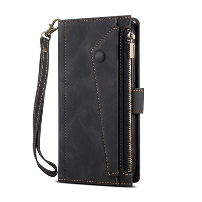 Retro Frosted Horizontal Flip Leather Case with Holder & Card Slot & Wallet & Zipper Pocket & Lanyard, For Samsung Galaxy S21 5G, For Samsung Galaxy S21+ 5G, For Samsung Galaxy S21 Ultra 5G, For Samsung Galaxy S21 FE 5G, For Samsung Galaxy A52 5G / 4G ...