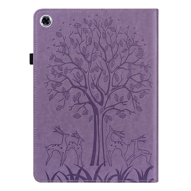 Tree & Deer Pattern Pressed Printing Horizontal Flip PU Leather Case with Holder & Card Slots, For Lenovo Tab M10 HD Gen 2, For Samsung Galaxy Tab A 10.1 2019, For Samsung Galaxy Tab A 10.1 2016, For Samsung Galaxy Tab S2 9.7                           ...
