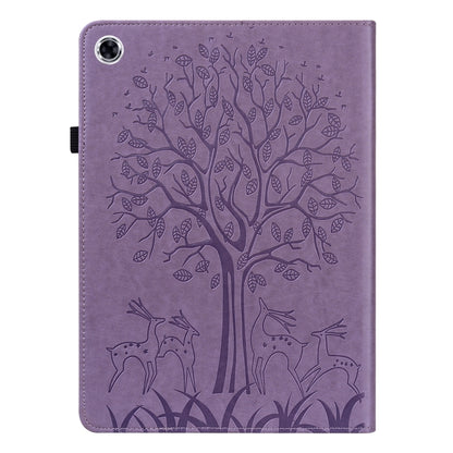 Tree & Deer Pattern Pressed Printing Horizontal Flip PU Leather Case with Holder & Card Slots, For Lenovo Tab M10 HD Gen 2, For Samsung Galaxy Tab A 10.1 2019, For Samsung Galaxy Tab A 10.1 2016, For Samsung Galaxy Tab S2 9.7                           ...