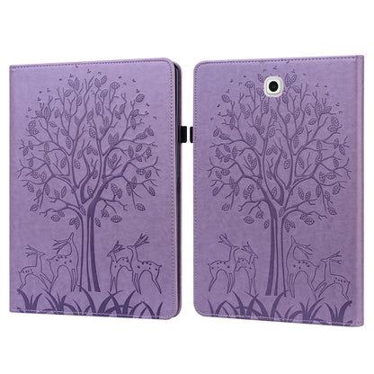 Tree & Deer Pattern Pressed Printing Horizontal Flip PU Leather Case with Holder & Card Slots, For Lenovo Tab M10 HD Gen 2, For Samsung Galaxy Tab A 10.1 2019, For Samsung Galaxy Tab A 10.1 2016, For Samsung Galaxy Tab S2 9.7                           ...