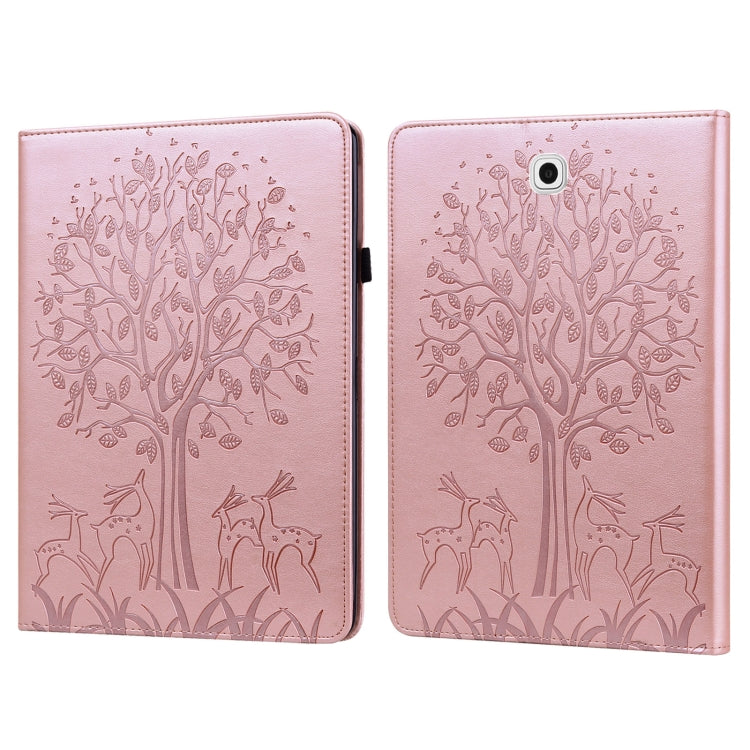 Tree & Deer Pattern Pressed Printing Horizontal Flip PU Leather Case with Holder & Card Slots, For Lenovo Tab M10 HD Gen 2, For Samsung Galaxy Tab A 10.1 2019, For Samsung Galaxy Tab A 10.1 2016, For Samsung Galaxy Tab S2 9.7                           ...