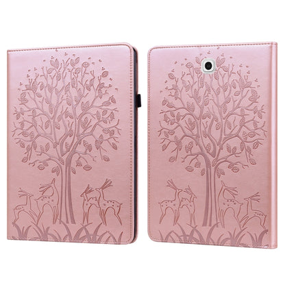 Tree & Deer Pattern Pressed Printing Horizontal Flip PU Leather Case with Holder & Card Slots, For Lenovo Tab M10 HD Gen 2, For Samsung Galaxy Tab A 10.1 2019, For Samsung Galaxy Tab A 10.1 2016, For Samsung Galaxy Tab S2 9.7                           ...