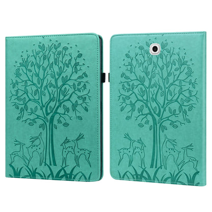 Tree & Deer Pattern Pressed Printing Horizontal Flip PU Leather Case with Holder & Card Slots, For Lenovo Tab M10 HD Gen 2, For Samsung Galaxy Tab A 10.1 2019, For Samsung Galaxy Tab A 10.1 2016, For Samsung Galaxy Tab S2 9.7                           ...