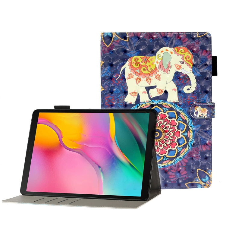 3D Embossing Pattern Horizontal Flip Leather Case with Holder & Card Slots & Wallet, For Galaxy Tab A 8.0 (2019) T290, For Galaxy Tab A 10.1 T580, For Galaxy Tab A 10.1 (2019) T510, For Galaxy Tab S5e T720, For iPad 10.2, For iPad 5 / 6 / 7 / 8        ...