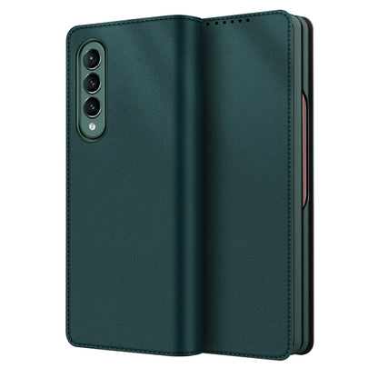 Split Type Horizontal Flip Foldable Leather Case with Holder & Card Slots & Wallet, For Samsung Galaxy Z Fold3 5G
