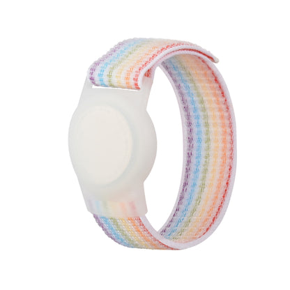 Anti-scratch Shockproof Nylon Bracelet Strap TPU Protective Cover Case, For AirTag