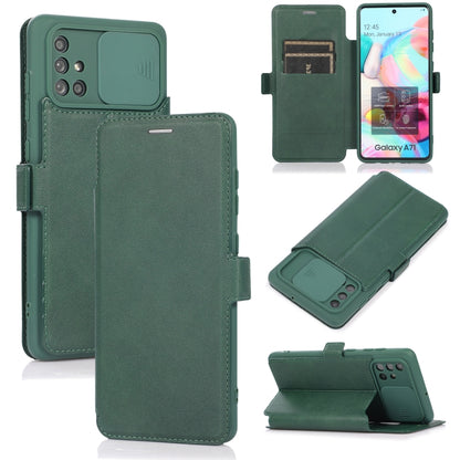 Push Window Double Buckle PU + Silicone Horizontal Flip Leather Case with Holder & Card Slot, For Samsung Galaxy A21s, For Samsung Galaxy A52 5G / 4G, For Samsung Galaxy A71, For Samsung Galaxy Note20, For Samsung Galaxy Note20 Ultra