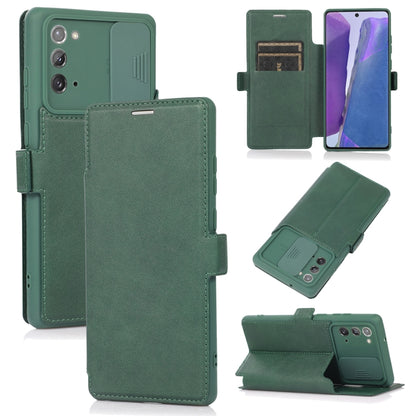 Push Window Double Buckle PU + Silicone Horizontal Flip Leather Case with Holder & Card Slot, For Samsung Galaxy A21s, For Samsung Galaxy A52 5G / 4G, For Samsung Galaxy A71, For Samsung Galaxy Note20, For Samsung Galaxy Note20 Ultra