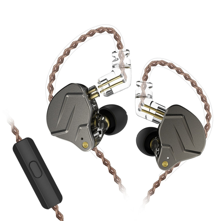 KZ ZSN Pro Ring Iron Hybrid Drive Metal In-ear Wired Earphone,, ZSN Standard Version(Grey), ZSN Standard Version(Blue), ZSN Standard Version(Purple), ZSN Mic Version(Grey), ZSN Mic Version(Blue), ZSN Mic Version(Purple)