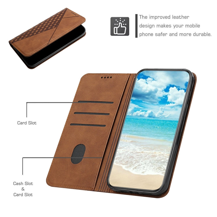 Diamond Pattern Splicing Skin Feel Magnetic Horizontal Flip Leather Case with Card Slots & Holder & Wallet, For iPhone 12 mini, For iPhone 12 / 12 Pro, For iPhone 12 Pro Max, For iPhone 11, For iPhone 11 Pro, For iPhone 11 Pro Max, For iPhone X / XS   ...