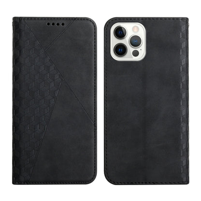Diamond Pattern Splicing Skin Feel Magnetic Horizontal Flip Leather Case with Card Slots & Holder & Wallet, For iPhone 12 mini, For iPhone 12 / 12 Pro, For iPhone 12 Pro Max, For iPhone 11, For iPhone 11 Pro, For iPhone 11 Pro Max, For iPhone X / XS   ...