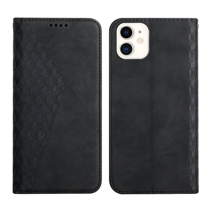 Diamond Pattern Splicing Skin Feel Magnetic Horizontal Flip Leather Case with Card Slots & Holder & Wallet, For iPhone 12 mini, For iPhone 12 / 12 Pro, For iPhone 12 Pro Max, For iPhone 11, For iPhone 11 Pro, For iPhone 11 Pro Max, For iPhone X / XS   ...