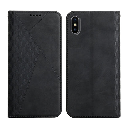 Diamond Pattern Splicing Skin Feel Magnetic Horizontal Flip Leather Case with Card Slots & Holder & Wallet, For iPhone 12 mini, For iPhone 12 / 12 Pro, For iPhone 12 Pro Max, For iPhone 11, For iPhone 11 Pro, For iPhone 11 Pro Max, For iPhone X / XS   ...