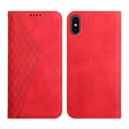 Diamond Pattern Splicing Skin Feel Magnetic Horizontal Flip Leather Case with Card Slots & Holder & Wallet, For iPhone 12 mini, For iPhone 12 / 12 Pro, For iPhone 12 Pro Max, For iPhone 11, For iPhone 11 Pro, For iPhone 11 Pro Max, For iPhone X / XS   ...