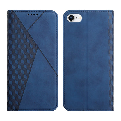 Diamond Pattern Splicing Skin Feel Magnetic Horizontal Flip Leather Case with Card Slots & Holder & Wallet, For iPhone SE 2022 / SE 2020 / 7 / 8 / 6, For iPhone 7 Plus / 8 Plus
