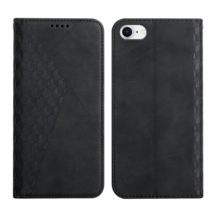 Diamond Pattern Splicing Skin Feel Magnetic Horizontal Flip Leather Case with Card Slots & Holder & Wallet, For iPhone SE 2022 / SE 2020 / 7 / 8 / 6, For iPhone 7 Plus / 8 Plus