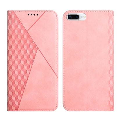 Diamond Pattern Splicing Skin Feel Magnetic Horizontal Flip Leather Case with Card Slots & Holder & Wallet, For iPhone SE 2022 / SE 2020 / 7 / 8 / 6, For iPhone 7 Plus / 8 Plus