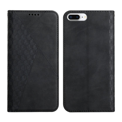 Diamond Pattern Splicing Skin Feel Magnetic Horizontal Flip Leather Case with Card Slots & Holder & Wallet, For iPhone SE 2022 / SE 2020 / 7 / 8 / 6, For iPhone 7 Plus / 8 Plus