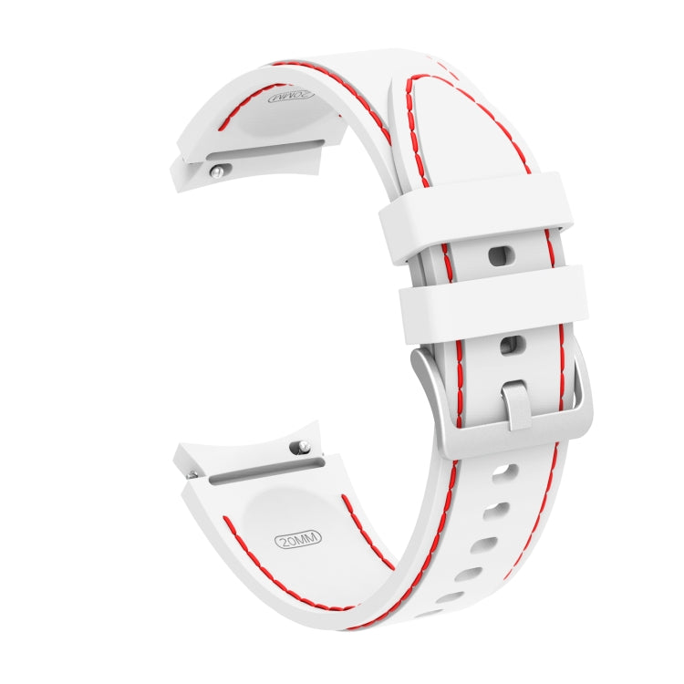 Silicone Stitching Replacement Strap Watchband, For Samsung Galaxy Watch4 / Watch4 Classic