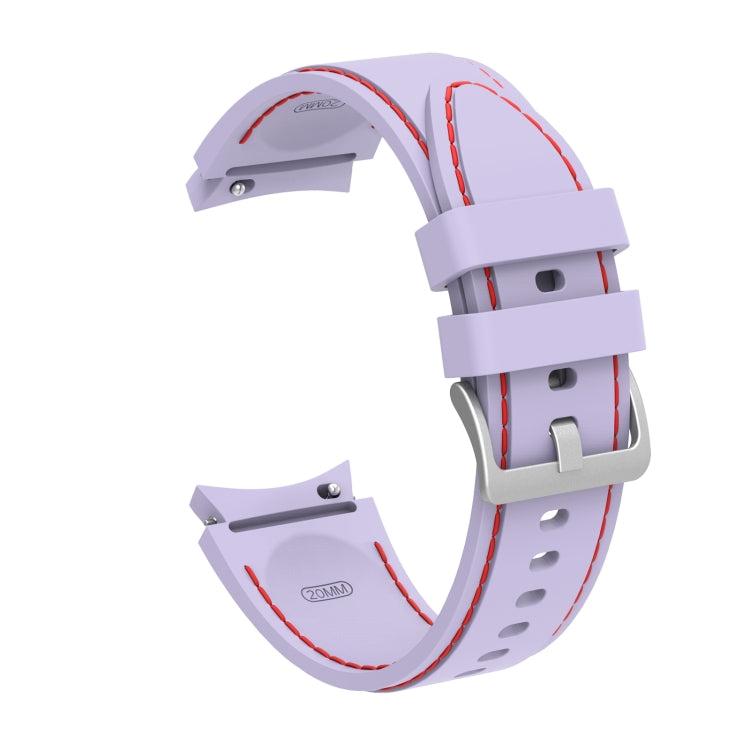 Silicone Stitching Replacement Strap Watchband, For Samsung Galaxy Watch4 / Watch4 Classic