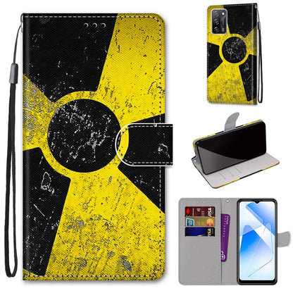 Coloured Drawing Cross Texture Horizontal Flip PU Leather Case with Holder & Card Slots & Wallet & Lanyard, For OPPO A93 5G / A93s 5G / A54 5G / A74 5G, For OPPO A54 4G / A16 4G / A53s 5G / A55 5G