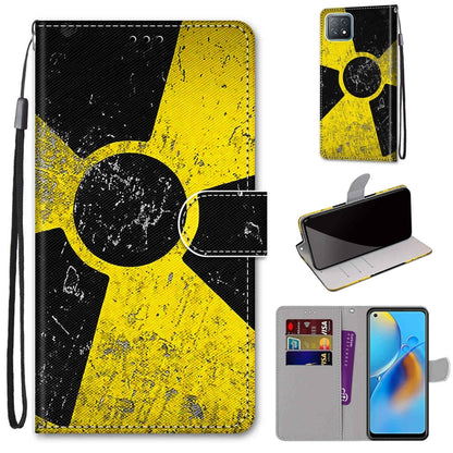Coloured Drawing Cross Texture Horizontal Flip PU Leather Case with Holder & Card Slots & Wallet & Lanyard, For OPPO A72 5G / A73 5G / A53 5G, For OPPO F19 / A74 4G