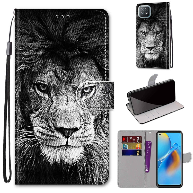 Coloured Drawing Cross Texture Horizontal Flip PU Leather Case with Holder & Card Slots & Wallet & Lanyard, For OPPO A72 5G / A73 5G / A53 5G, For OPPO F19 / A74 4G