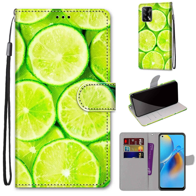 Coloured Drawing Cross Texture Horizontal Flip PU Leather Case with Holder & Card Slots & Wallet & Lanyard, For OPPO A72 5G / A73 5G / A53 5G, For OPPO F19 / A74 4G
