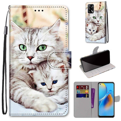 Coloured Drawing Cross Texture Horizontal Flip PU Leather Case with Holder & Card Slots & Wallet & Lanyard, For OPPO A72 5G / A73 5G / A53 5G, For OPPO F19 / A74 4G