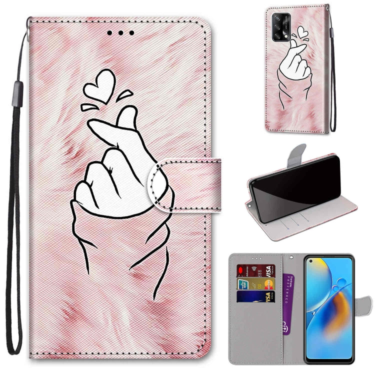 Coloured Drawing Cross Texture Horizontal Flip PU Leather Case with Holder & Card Slots & Wallet & Lanyard, For OPPO A72 5G / A73 5G / A53 5G, For OPPO F19 / A74 4G
