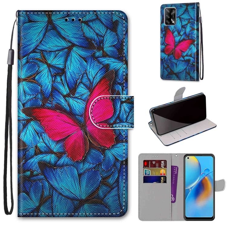 Coloured Drawing Cross Texture Horizontal Flip PU Leather Case with Holder & Card Slots & Wallet & Lanyard, For OPPO A72 5G / A73 5G / A53 5G, For OPPO F19 / A74 4G