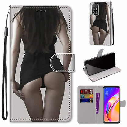 Coloured Drawing Cross Texture Horizontal Flip PU Leather Case with Holder & Card Slots & Wallet & Lanyard, For OPPO A94 5G / A95 5G / F19 Pro+ 5G, For Xiaomi Redmi 10