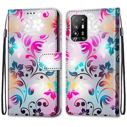 Coloured Drawing Cross Texture Horizontal Flip PU Leather Case with Holder & Card Slots & Wallet & Lanyard, For OPPO A94 5G / A95 5G / F19 Pro+ 5G, For Xiaomi Redmi 10