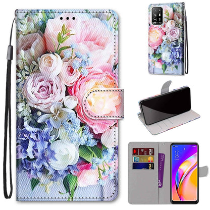 Coloured Drawing Cross Texture Horizontal Flip PU Leather Case with Holder & Card Slots & Wallet & Lanyard, For OPPO A94 5G / A95 5G / F19 Pro+ 5G, For Xiaomi Redmi 10