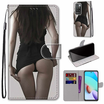 Coloured Drawing Cross Texture Horizontal Flip PU Leather Case with Holder & Card Slots & Wallet & Lanyard, For OPPO A94 5G / A95 5G / F19 Pro+ 5G, For Xiaomi Redmi 10