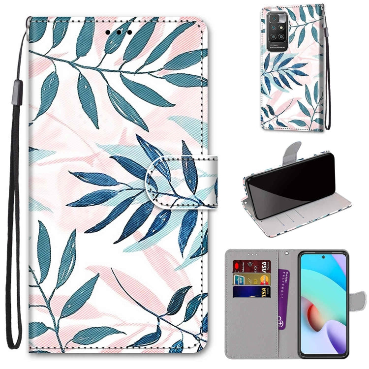 Coloured Drawing Cross Texture Horizontal Flip PU Leather Case with Holder & Card Slots & Wallet & Lanyard, For OPPO A94 5G / A95 5G / F19 Pro+ 5G, For Xiaomi Redmi 10