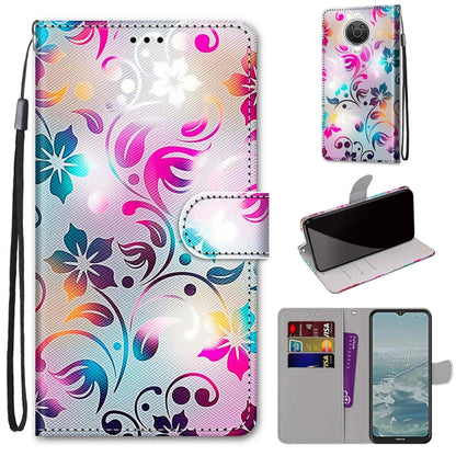 Coloured Drawing Cross Texture Horizontal Flip PU Leather Case with Holder & Card Slots & Wallet & Lanyard, For Nokia G20 / G10 / 6.3, For Samsung Galaxy A22 4G