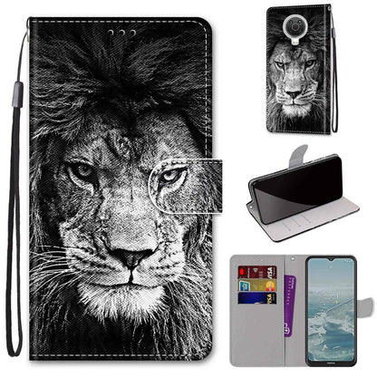 Coloured Drawing Cross Texture Horizontal Flip PU Leather Case with Holder & Card Slots & Wallet & Lanyard, For Nokia G20 / G10 / 6.3, For Samsung Galaxy A22 4G