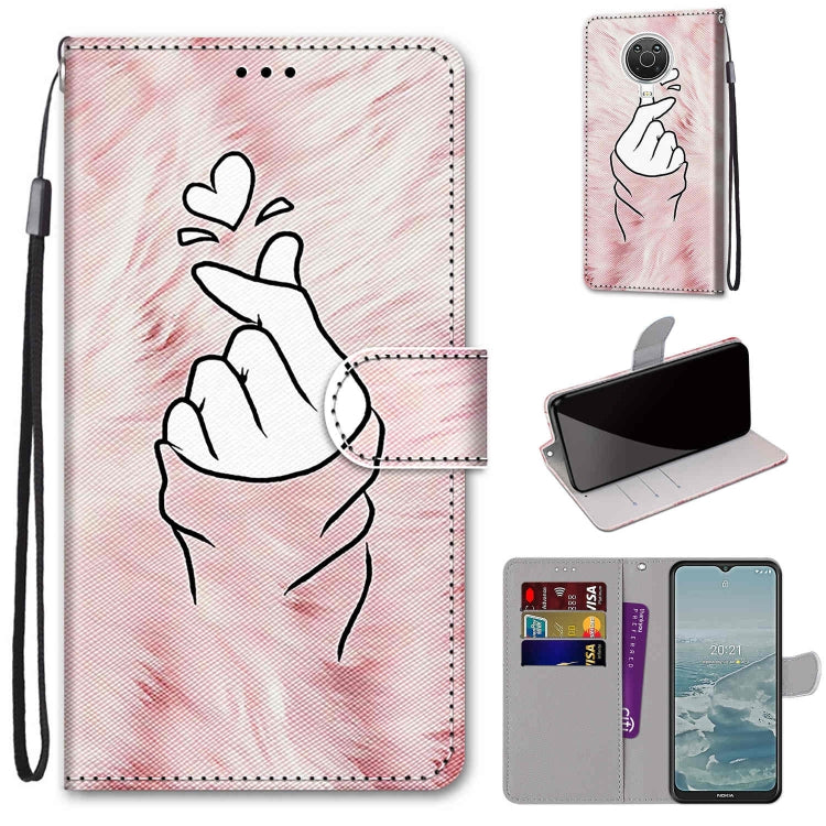 Coloured Drawing Cross Texture Horizontal Flip PU Leather Case with Holder & Card Slots & Wallet & Lanyard, For Nokia G20 / G10 / 6.3, For Samsung Galaxy A22 4G
