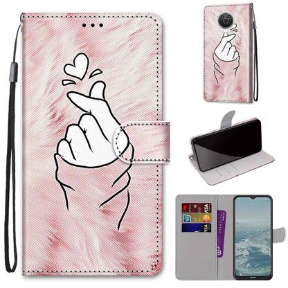 Coloured Drawing Cross Texture Horizontal Flip PU Leather Case with Holder & Card Slots & Wallet & Lanyard, For Nokia G20 / G10 / 6.3, For Samsung Galaxy A22 4G