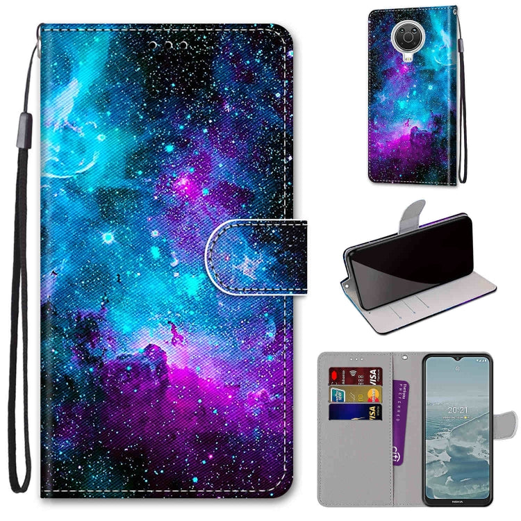 Coloured Drawing Cross Texture Horizontal Flip PU Leather Case with Holder & Card Slots & Wallet & Lanyard, For Nokia G20 / G10 / 6.3, For Samsung Galaxy A22 4G