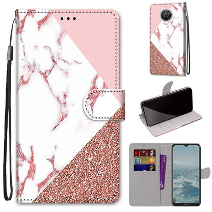 Coloured Drawing Cross Texture Horizontal Flip PU Leather Case with Holder & Card Slots & Wallet & Lanyard, For Nokia G20 / G10 / 6.3, For Samsung Galaxy A22 4G