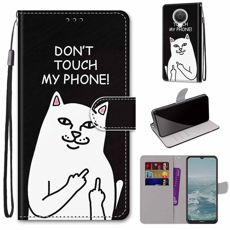 Coloured Drawing Cross Texture Horizontal Flip PU Leather Case with Holder & Card Slots & Wallet & Lanyard, For Nokia G20 / G10 / 6.3, For Samsung Galaxy A22 4G