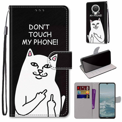 Coloured Drawing Cross Texture Horizontal Flip PU Leather Case with Holder & Card Slots & Wallet & Lanyard, For Nokia G20 / G10 / 6.3, For Samsung Galaxy A22 4G