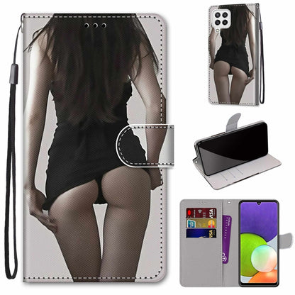 Coloured Drawing Cross Texture Horizontal Flip PU Leather Case with Holder & Card Slots & Wallet & Lanyard, For Nokia G20 / G10 / 6.3, For Samsung Galaxy A22 4G