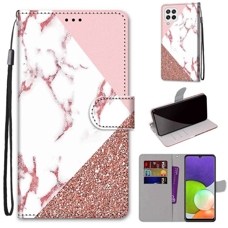 Coloured Drawing Cross Texture Horizontal Flip PU Leather Case with Holder & Card Slots & Wallet & Lanyard, For Nokia G20 / G10 / 6.3, For Samsung Galaxy A22 4G