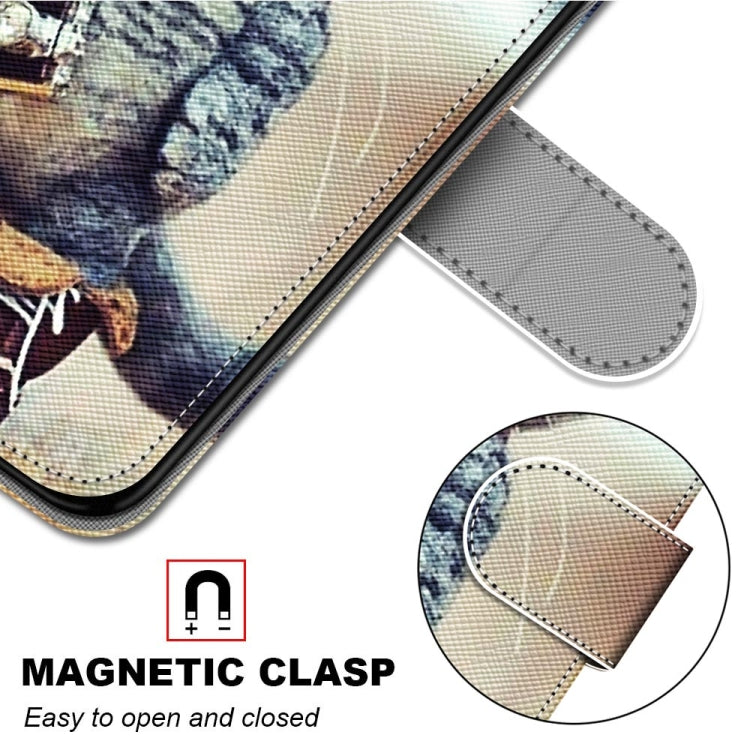 Coloured Drawing Cross Texture Horizontal Flip PU Leather Case with Holder & Card Slots & Wallet & Lanyard, For Samsung Galaxy A22 5G, For Samsung Galaxy M32 4G / F22