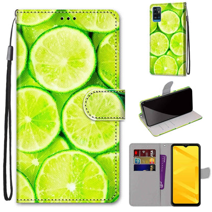 Coloured Drawing Cross Texture Horizontal Flip PU Leather Case with Holder & Card Slots & Wallet & Lanyard, For ZTE Blade A51, For ZTE Blade A71